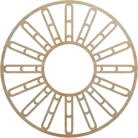 Ekena Millwork Hale Wood Fretwork Pierced Ceiling Medallion, Hickory, 32"OD x 11 5/8"ID x 3/8"T CMWP32X32X0375HHHI